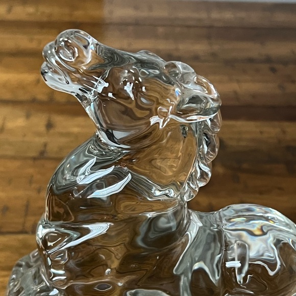 Vintage New Martinsville Glass Horse Bookend - Picture 2 of 6